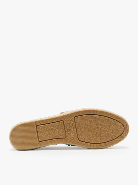 Espadrilles Uit Leder Colors of california Beige women HCESPA10 ander zicht 4